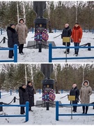 Возложении венков на воинских захоронениях в аг. Заходы (25.02.2025)
