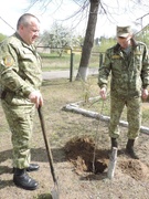 Акция с пограничной комендатурой ВЧ-2141 "ПОМОЖЕМ ПРИРОДЕ ВМЕСТЕ"