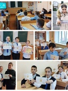 "Путешествие пластиковой бутылки", распространение памяток о сортировке мусора. 6 А класс