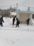 Удар по сугробам: "Доброе дело для родного села и школы! Командная работа!!!!"