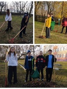 Акция «Чистый двор». 6 А класс