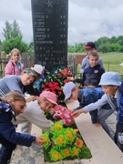 22.06.2022 Акцыя ля помніка загінуўшым салдатам  “Памяці герояў будзем дастойныя”