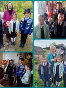 Возложение цветов на могилы ветеранов ВОВ и посещение на дому детей  войны с поздравлениями