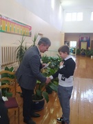 Торжественная линейка, посвящённая началу II учебной четверти