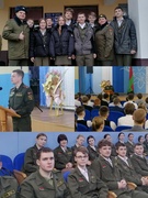 Профориентационная встреча на базе СШ1 с представителем  в/ч 68473 н.п. Колодищи.