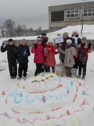 День здоровья. "Здравствуй зимушка-зима". Фигуры из снега 16.01.16г. 5кл.