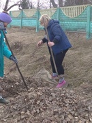 Субботник 26.03.2022 по наведению порядка работниками УО и волонтерским отрядом