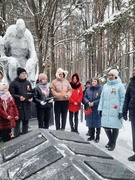 Митинг, посвященный освобождению аг.Липов от немецко-фашистских захватчиков