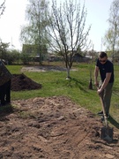 В рамках республиканской акции по благоустройству и озеленению территорий «Цветы добра»