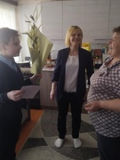 08.03.2025 Поздравление ветерана педагогического труда Рудавскую Г.С. с Международным Женским Днем