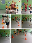 Физкультурный досуг " Клоун Тимошка в гостях у ребят"