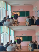 БЕСЕДА В ТРУДОВОМ КОЛЛЕКТИВЕ  СО СТАРШИМ ОПЕРУПОЛНОМОЧЕННЫМ ПО ОВД УБЭП КМ УВД ГОМЕЛЬСКОГО ОБЛИСПОЛКОМА МАЙОРОМ МИЛИЦИИ БЕЛЫМ Е.П.