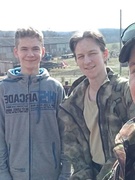 Ребята из волонтёрского отряда на воскреснике в "Сирин"