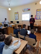 04.02.2025 Пионеры-вожатые провели информационный час "Пионеры-герои Беларуси ВОВ"