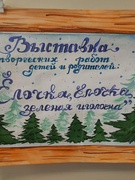 Выставка творческих работ детей и родителей группы № 6 "Елочка, елочка, зеленая иголочка"