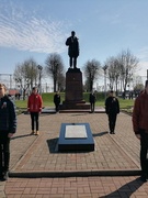 Митинг у памятника К.С.Заслонова, посвященный 76-й годовщине Победы в Великой Отечественной войне