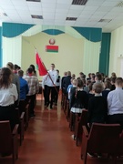 Торжественная линейка, посвященная началу 2 четверти