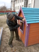 Помощь Гусевицкому сельскому совету. Ремонт детской площадки