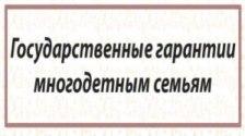 Государственные гарантии многодетным семьям