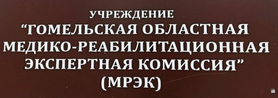 Учреждение “Гомельская областная медико-реабилитационная экспертная комиссия” (далее – МРЭК)