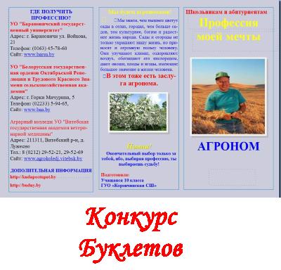 Конкурс буклетов