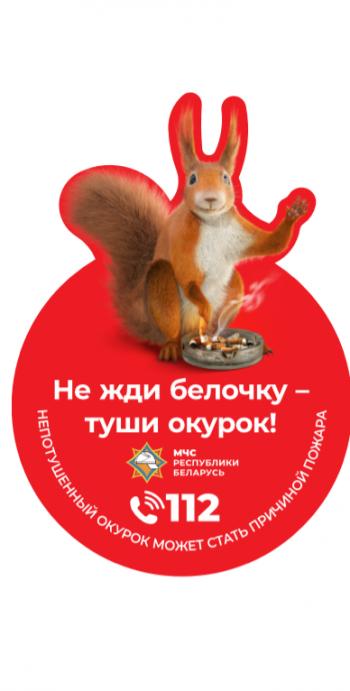 «Не жди белочку – туши окурок!»