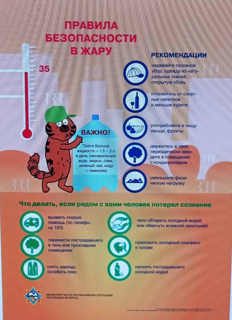 МЧС информирует. Государственное учреждение образования 