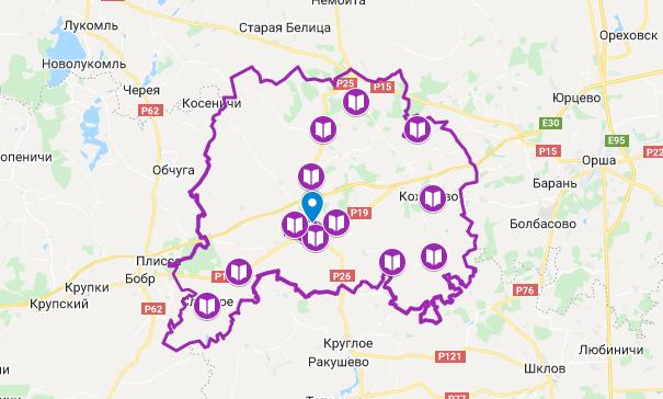 Интерактивная карта дошкольных учреждений Толочинского района
