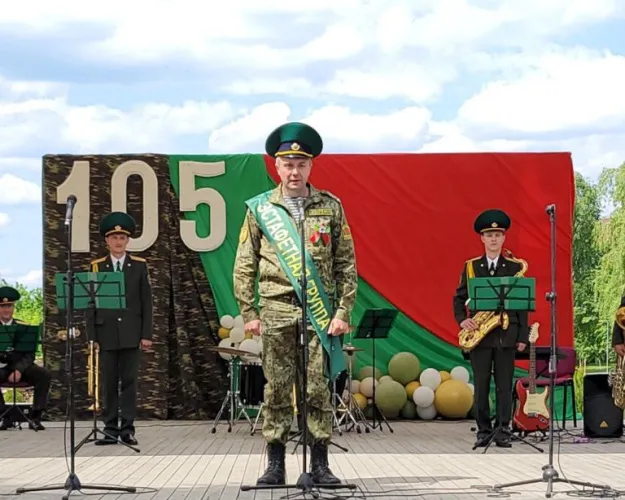 Ельск принял эстафету вдоль государственной границы Беларуси, посвященную 105-летию погранслужбы