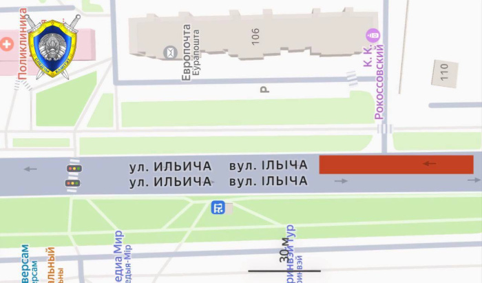 В Гомеле сегодня будет ограничено движение. Проводится следственный эксперимент
