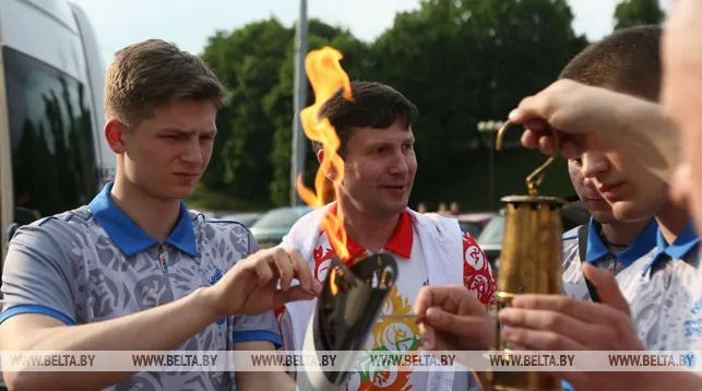 Эстафету "Пламя мира" встретили в Гродно