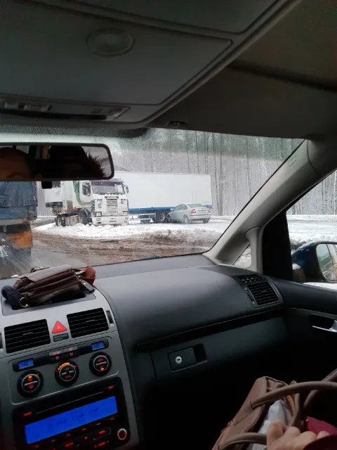 На трассе М10 в Речицком районе из-за ДТП с фурой образовался затор