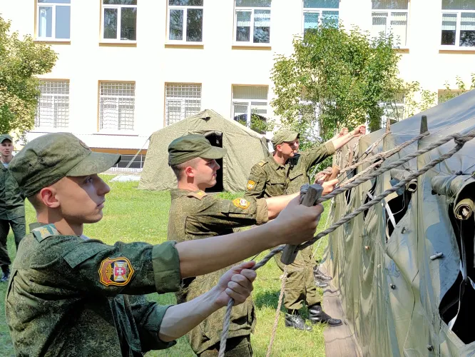 Военная кафедра Гомельского медуниверситета отмечает тридцатилетие