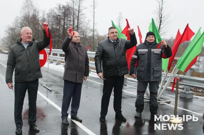 Ремонт за 60 дней: открыт мост через реку Салакуча, соединяющий Мозырский и Наровлянский районы