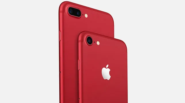 Apple выпустила iPhone7 и iPhone7 Plus в красном цвете