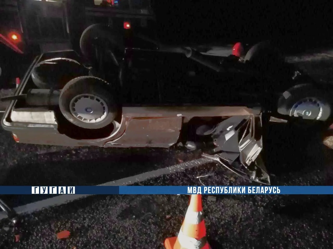 В Светлогорском районе опрокинулся автомобиль - погиб водитель