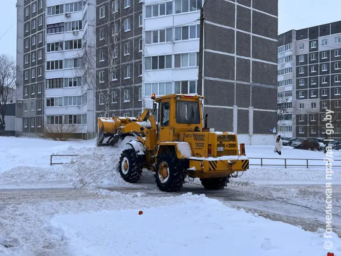 Большой снег в райцентре: как Мозырь спасался от непогоды