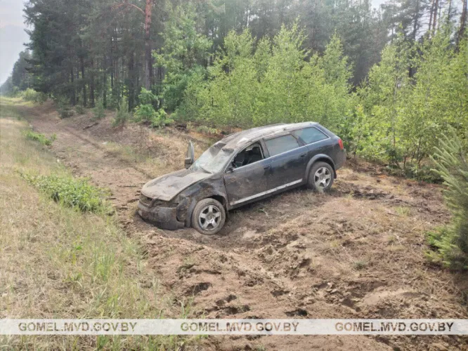 В Жлобинском районе из-за переутомления водителя произошло ДТП