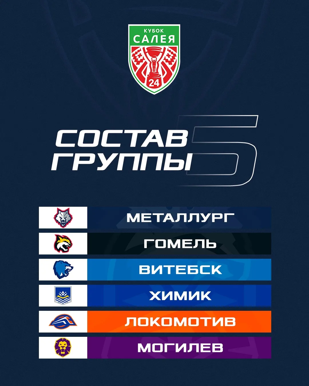 Стало известно расписание участия жлобинского "Металлурга" в Кубке Салея