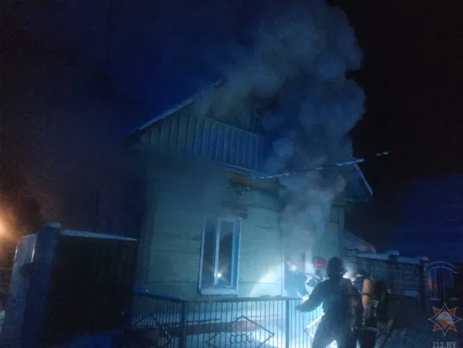 Из-за курения на пожаре в Речицком районе погиб мужчина