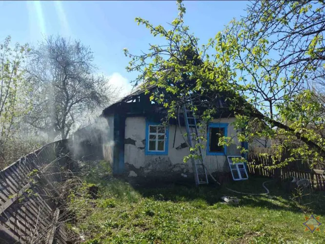 В Лельчицком районе на пожаре погиб пенсионер