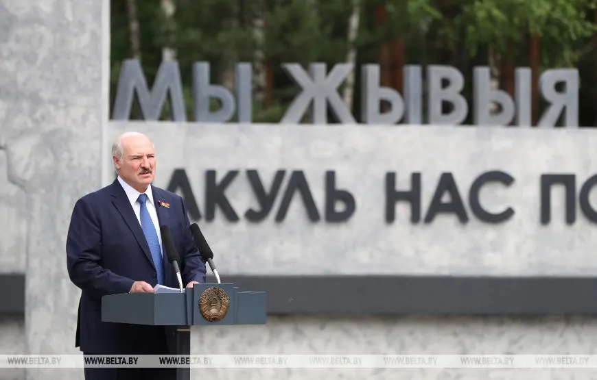 Александр Лукашенко в Оле: ужасы фашизма не должны быть забыты