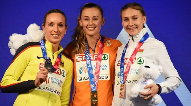 Эльвира Герман завоевала бронзу на чемпионате Европы в Глазго в беге на 60 м с барьерами