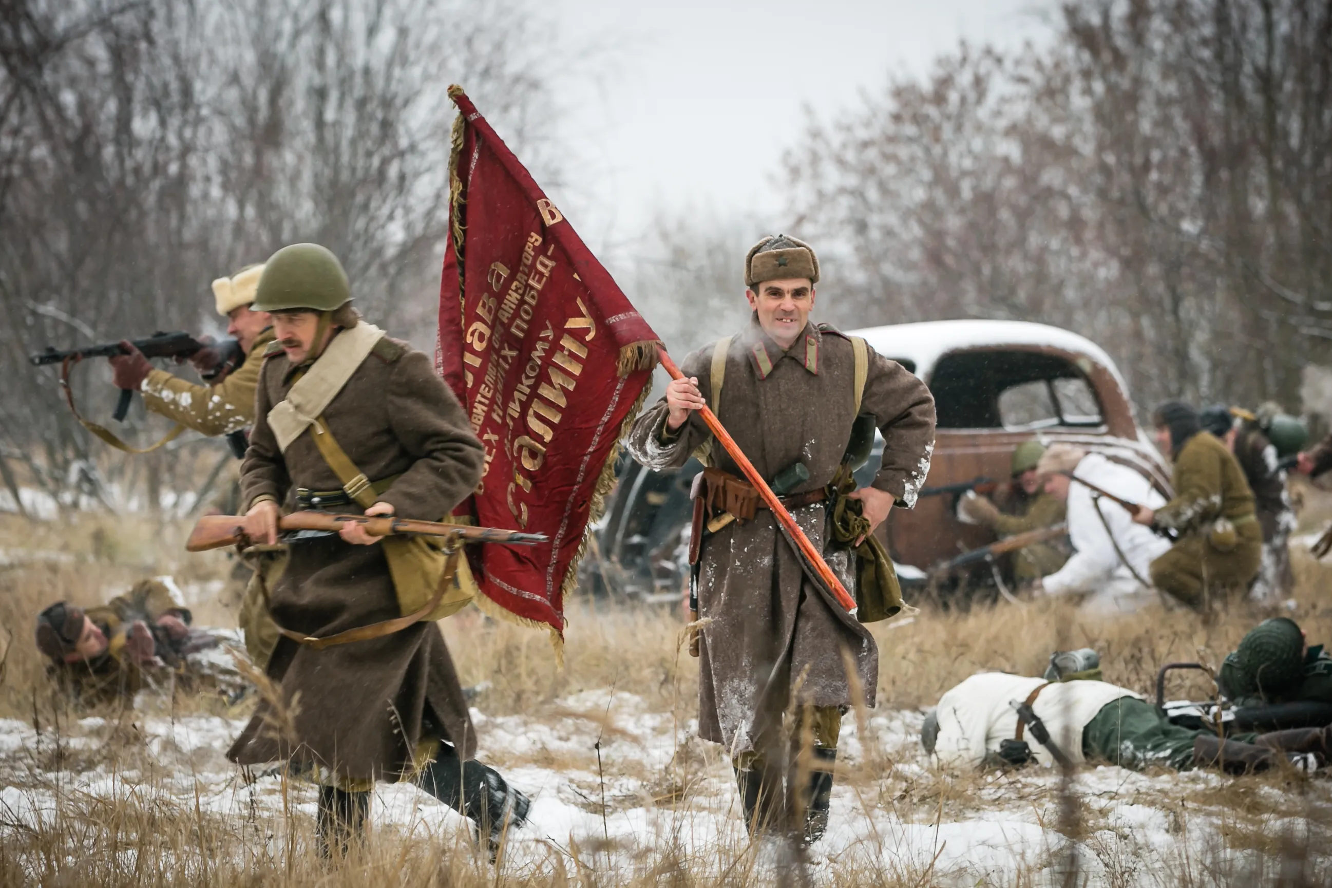На Любенском озере провели военную реконструкцию 