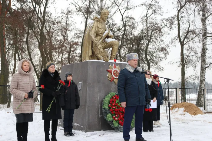 В Светлогорском районе прошла церемония перезахоронения останков погибших воинов