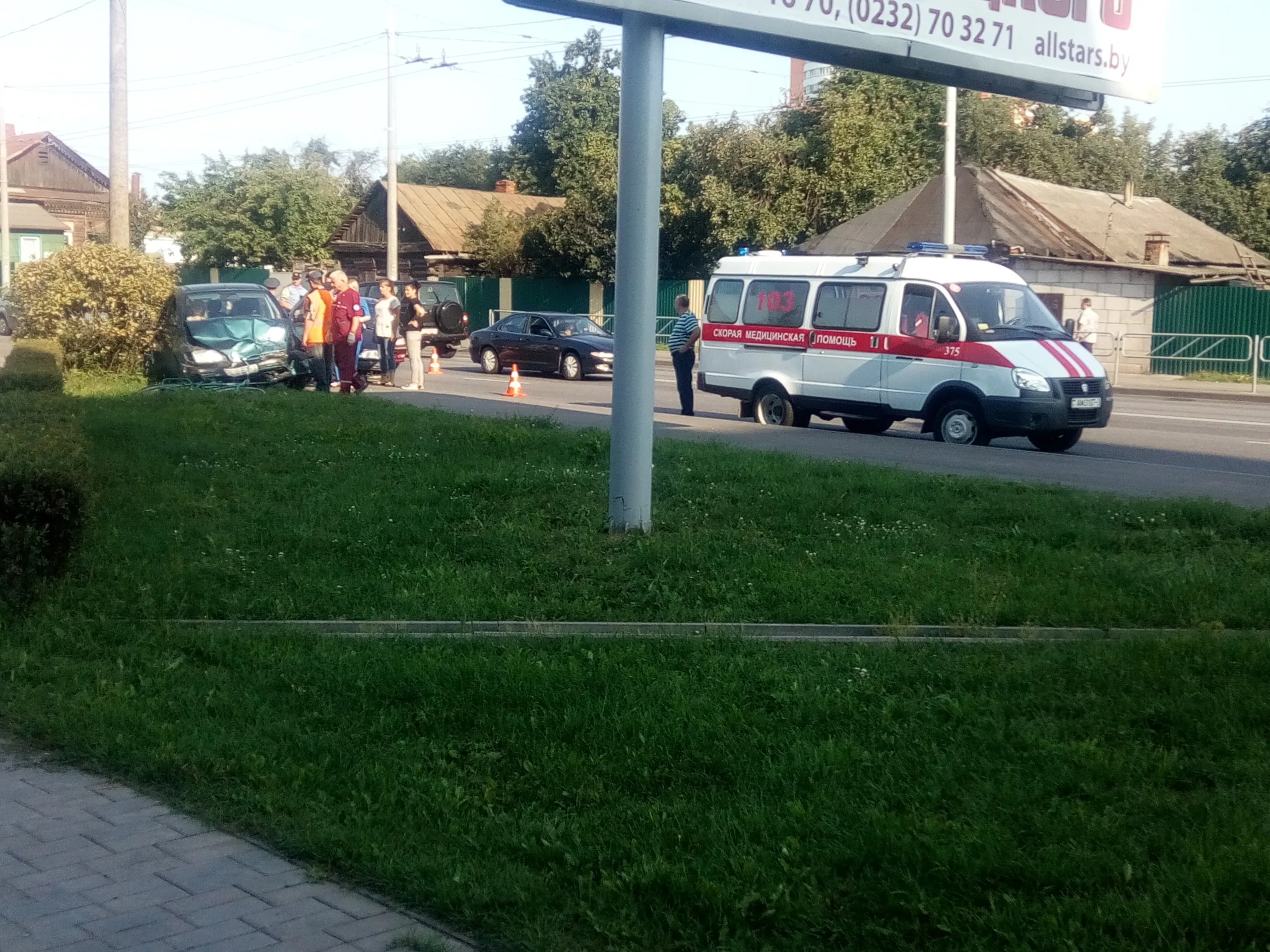 ДТП на улице Полесской в Гомеле