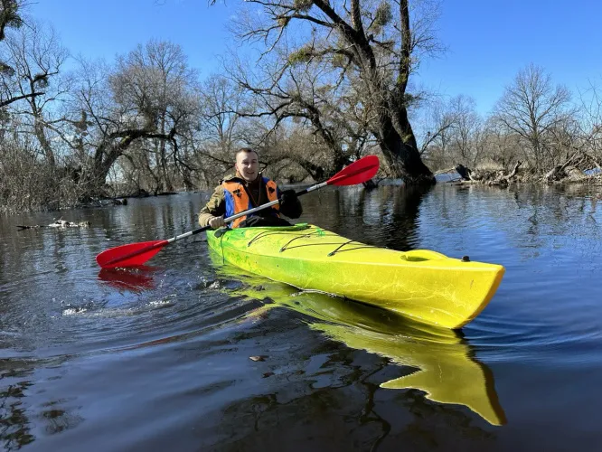 На байдарке по морю Геродота. Национальный парк «Припятский» проводит сплавы по большой воде