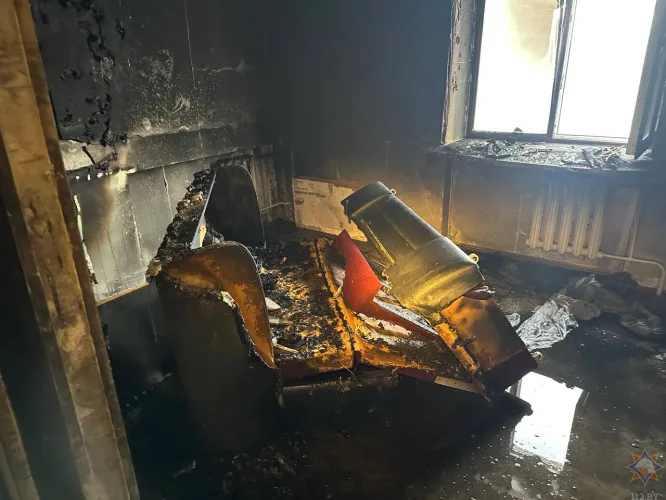 В Гомеле при пожаре в многоэтажке погиб мужчина