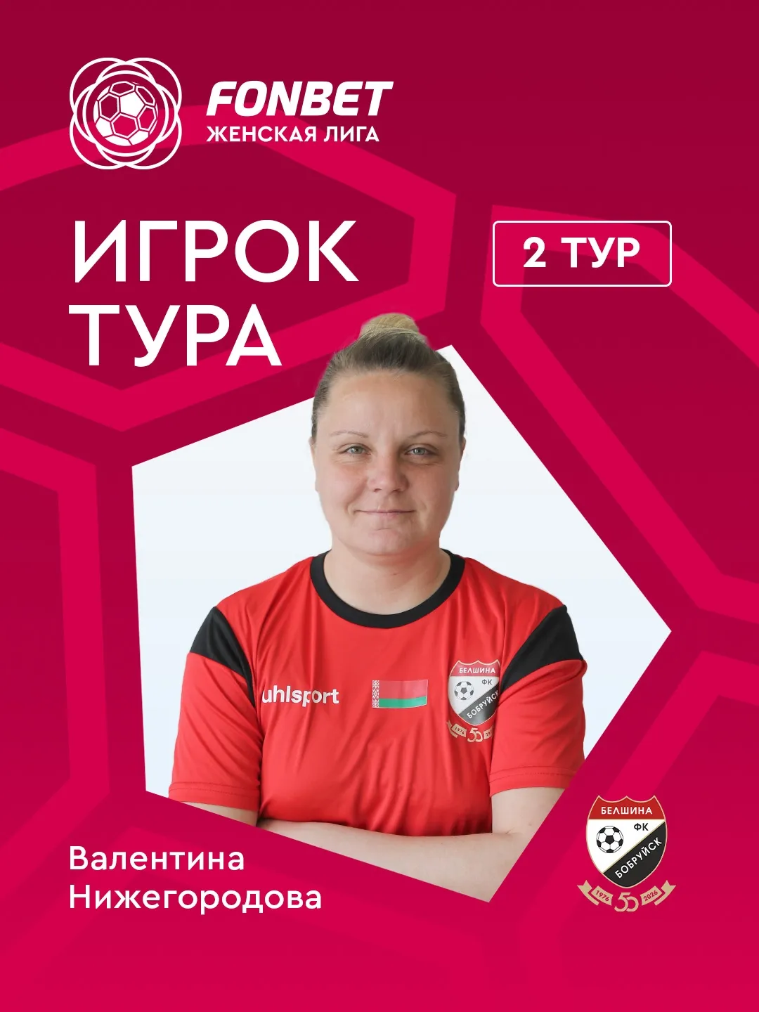 Результаты 2-го тура чемпионата Беларуси по футболу среди женских команд 2026
