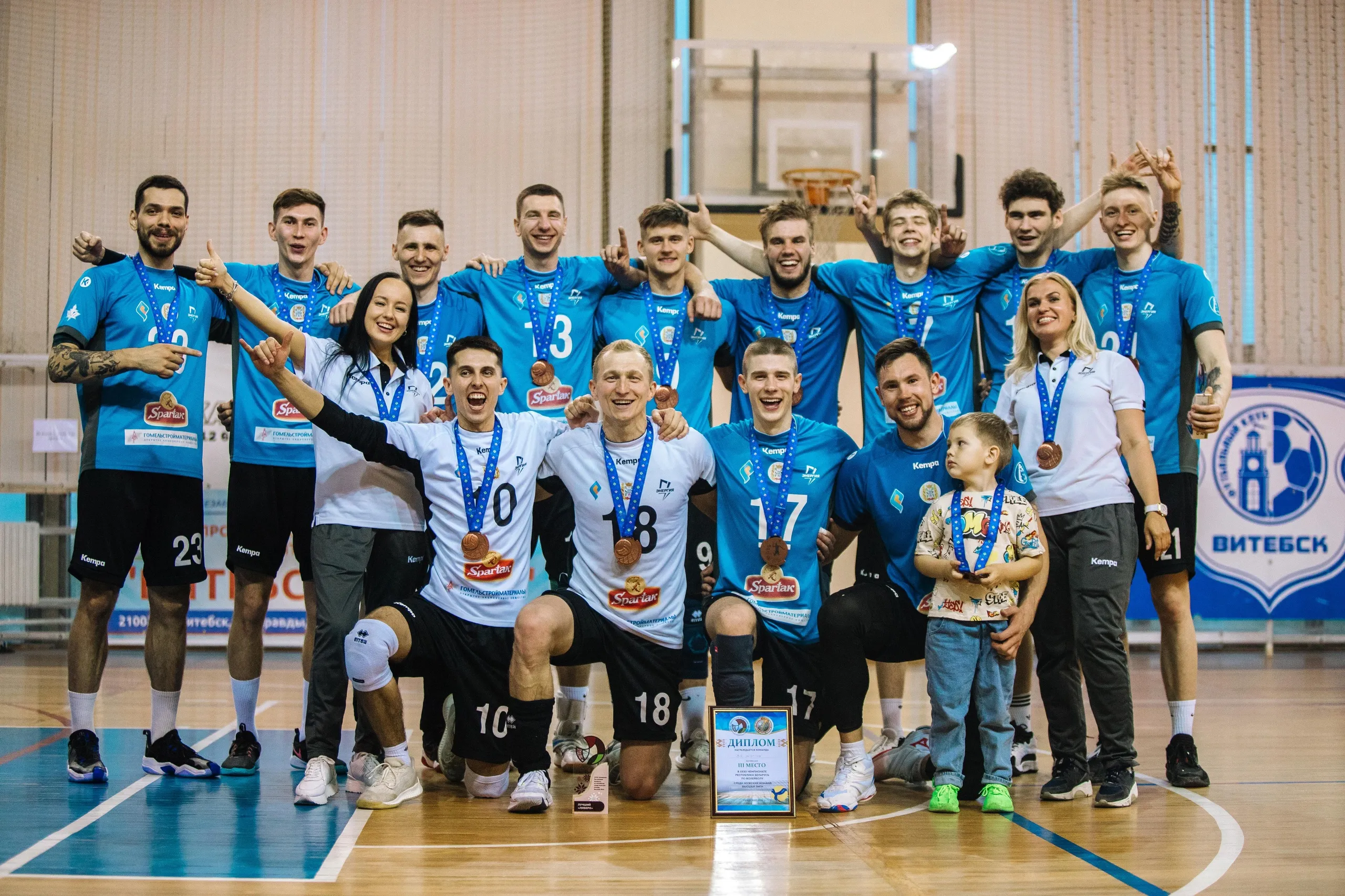 Гомельская "Энергия" выиграла бронзу чемпионата Беларуси по волейболу